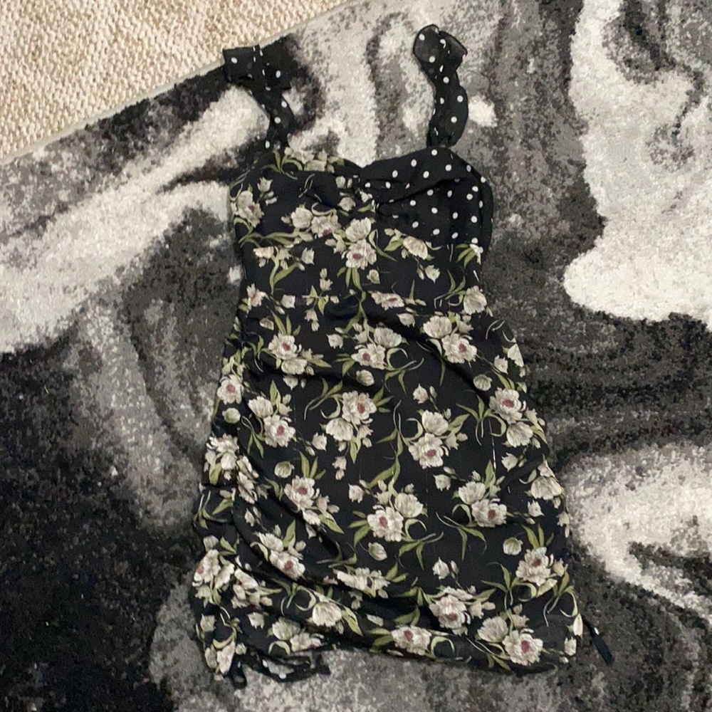 Showpo floral polka dot dress